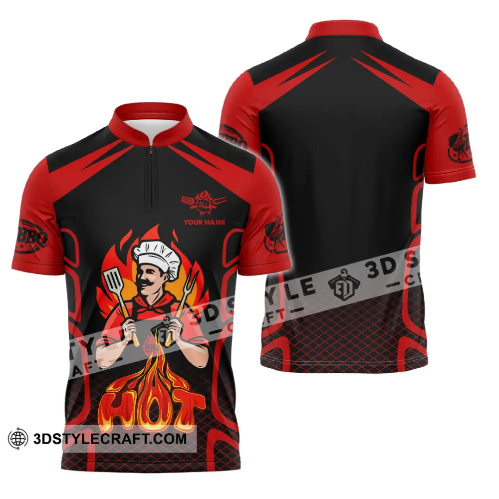 Unisex Shirt - Custom Master Chef Shirt Zipper Polo Shirt / S T-shirt