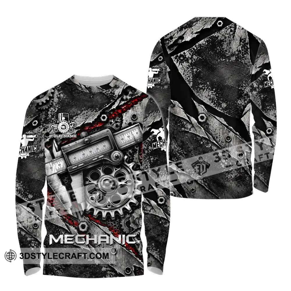 Unisex Shirt - Custom Mechanic Shirt - Long Sleeve Shirt / S - T-shirt
