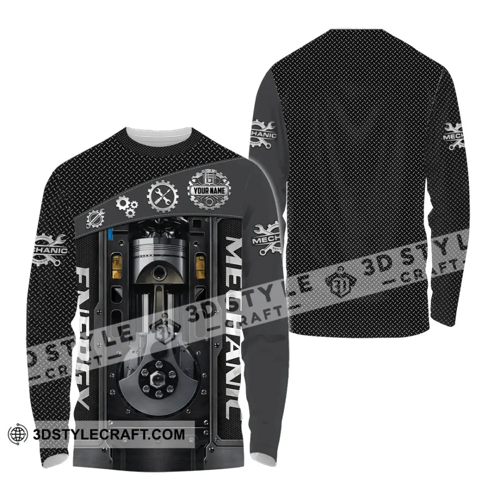 Unisex Shirt - Custom Mechanical Energy Shirt - Long Sleeve Shirt / S - T-shirt