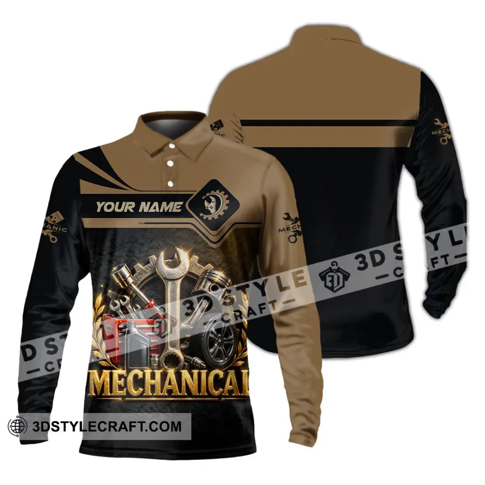 Unisex Shirt - Custom Mechanical Shirt - Long Sleeve Polo / S - T-shirt