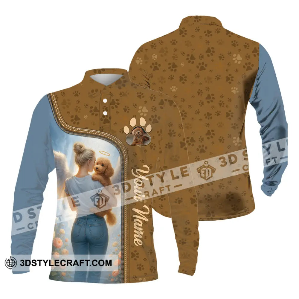 Unisex Shirt - Custom Memorial Pet Lover Shirt Long Sleeve Polo / S T-shirt