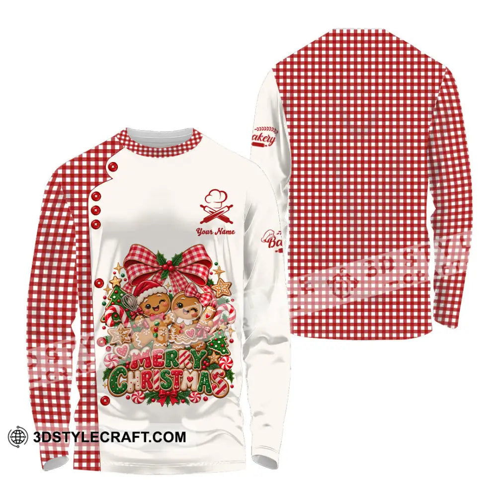 Unisex Shirt - Custom Merry Christmas Shirt - Long Sleeve Shirt / S - T-shirt