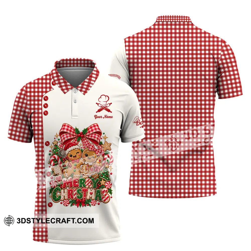 Unisex Shirt - Custom Merry Christmas Shirt - Polo Shirt / S - T-shirt