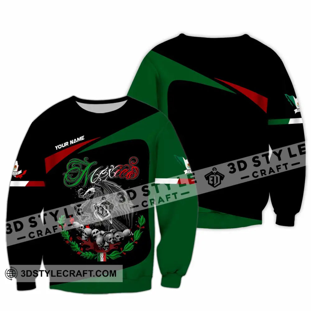 Unisex Shirt - Custom Mexico 3D Shirt Long Sleeve / S T-shirt