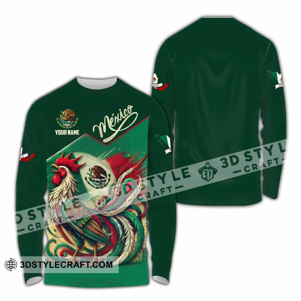 Unisex Shirt - Custom Mexico 3D Shirt Long Sleeve Shirt / S T-shirt