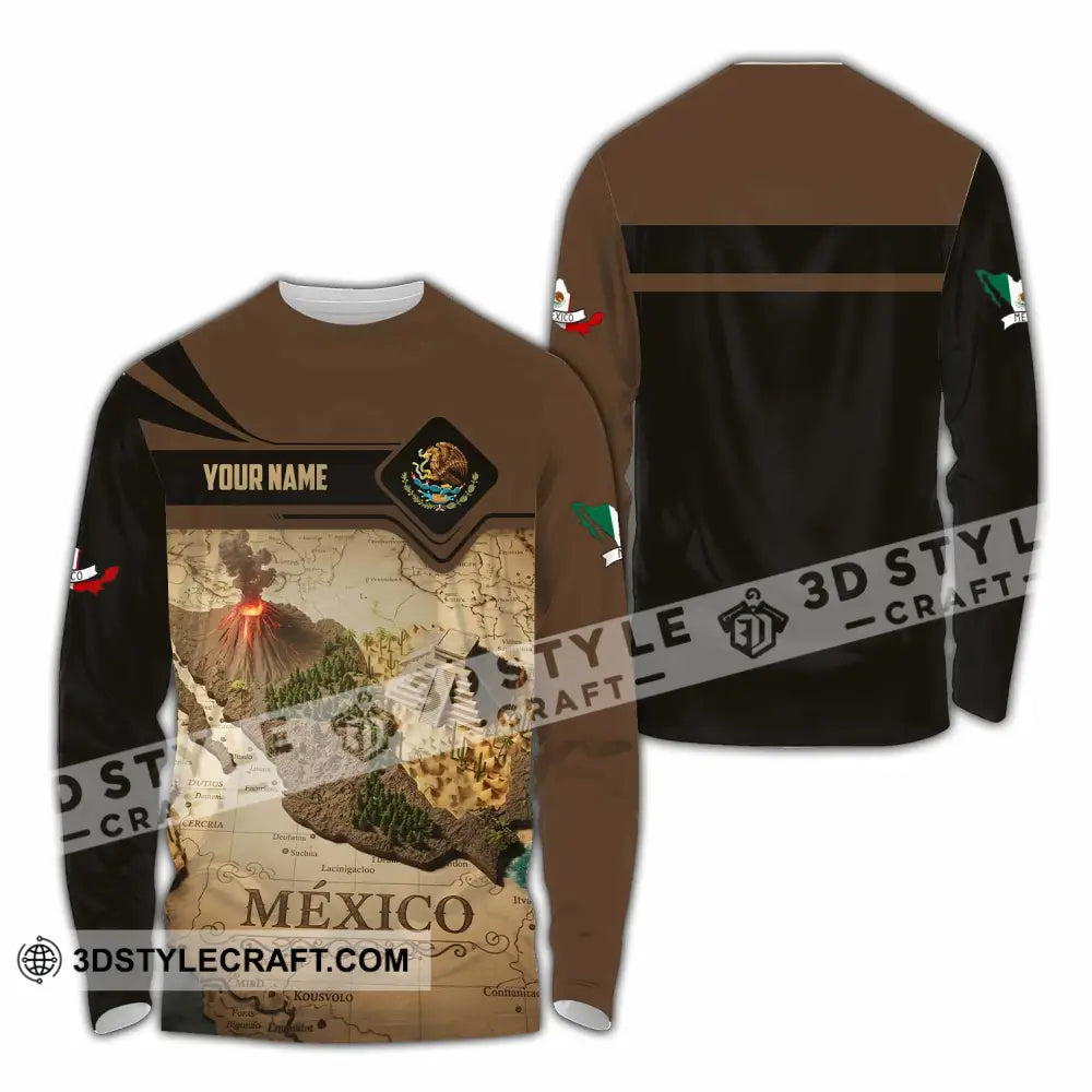 Unisex Shirt - Custom Mexico 3D Shirt Long Sleeve Shirt / S T-shirt