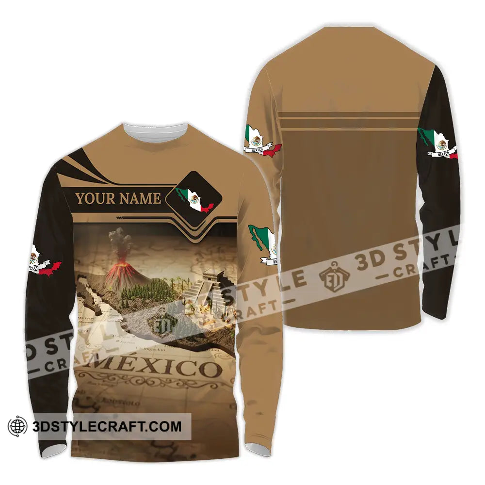 Unisex Shirt - Custom Mexico 3D Shirt Long Sleeve Shirt / S T-shirt
