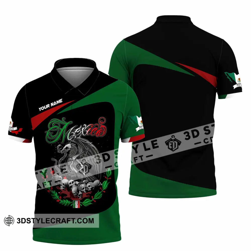 Unisex Shirt - Custom Mexico 3D Shirt Polo Shirt / S T-shirt
