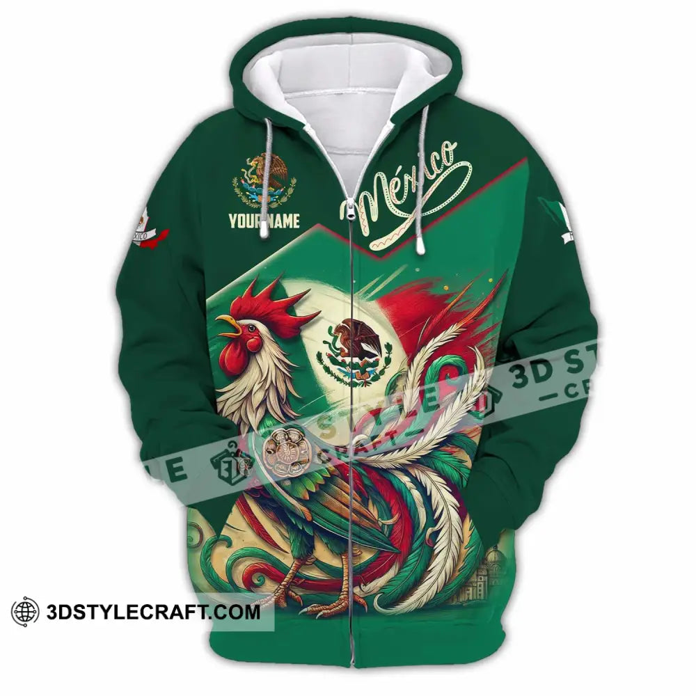 Unisex Shirt - Custom Mexico 3D Shirt Zipper Hoodie / S T-shirt
