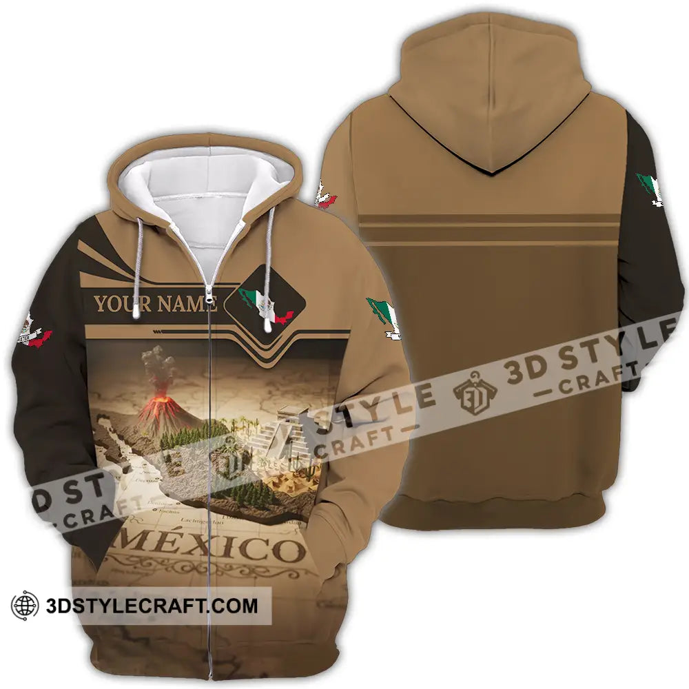Unisex Shirt - Custom Mexico 3D Shirt Zipper Hoodie / S T-shirt