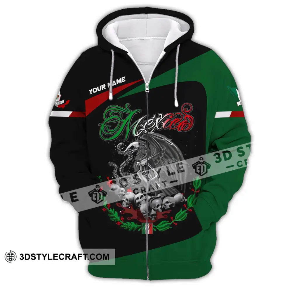 Unisex Shirt - Custom Mexico 3D Shirt Zipper Hoodie / S T-shirt