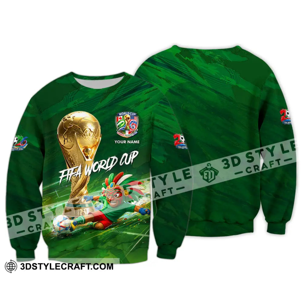 Unisex Shirt - Custom Mexico FIFA World Cup 2026 3D Shirt Long Sleeve / S T-shirt