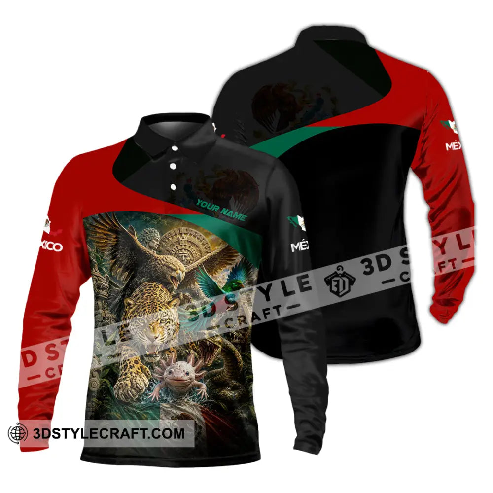 Unisex Shirt - Custom Mexico Shirt - Long Sleeve Polo / S - T-shirt