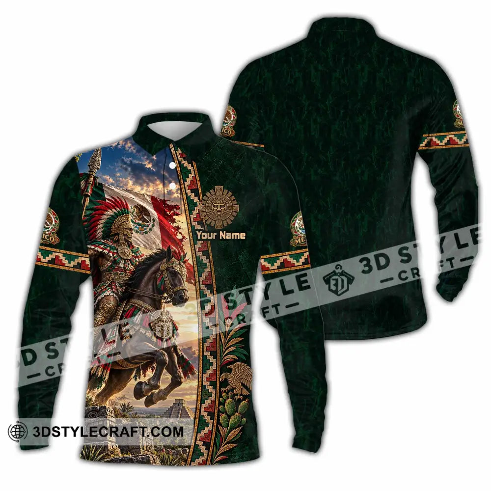 Unisex Shirt - Custom Mexico Shirt - Long Sleeve Polo / S - T-shirt