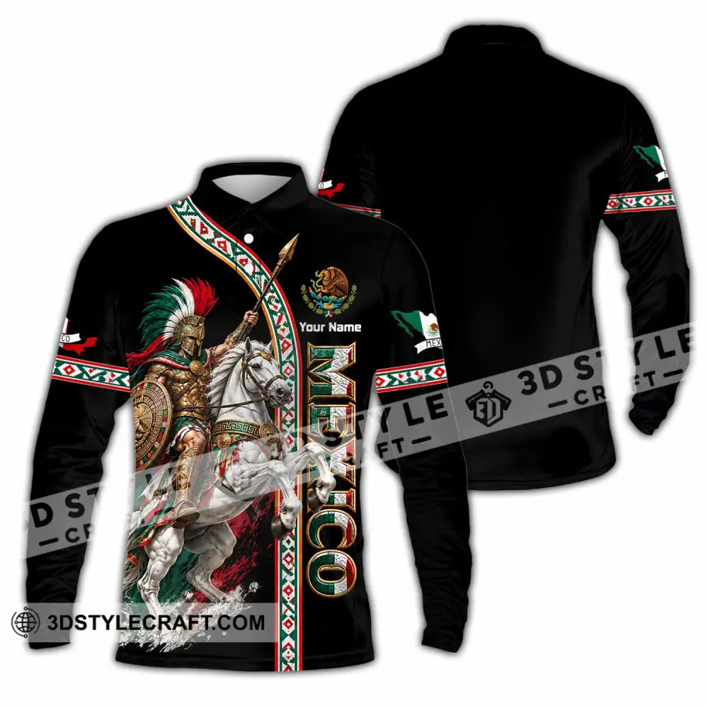 Unisex Shirt - Custom Mexico Shirt - Long Sleeve Polo / S - T-shirt