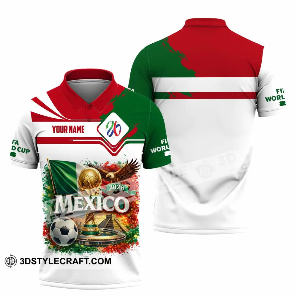 Unisex Shirt - Custom Mexico World Cup 2026 3D Shirt Polo Shirt / S T-shirt