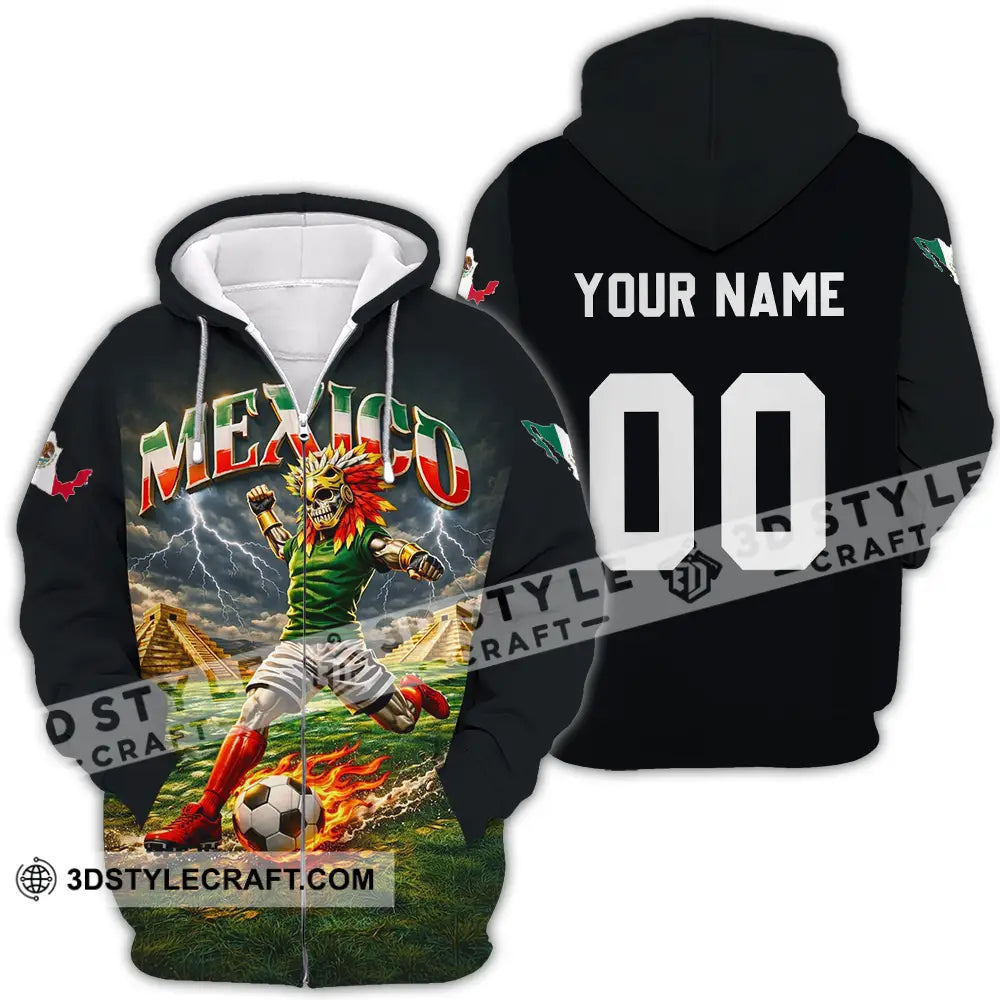 Unisex Shirt - Custom Mexico World Cup 2026 3D Shirt Zipper Hoodie / S T-shirt