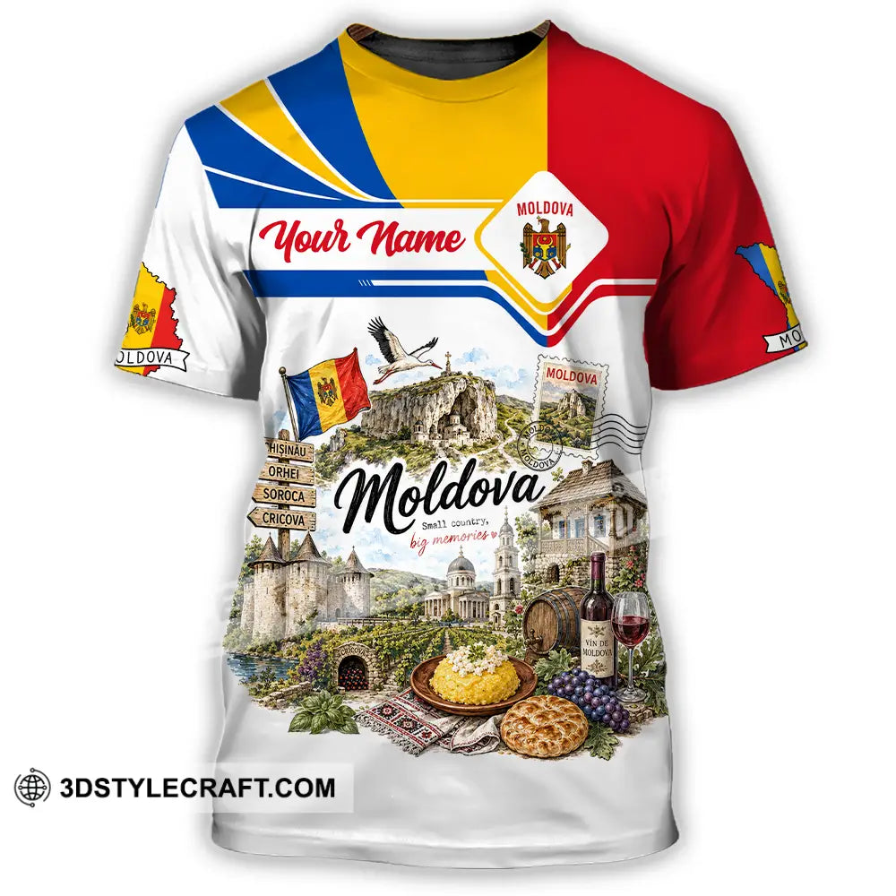 Unisex Shirt - Custom Moldova Shirt - T-Shirt / S - T-shirt