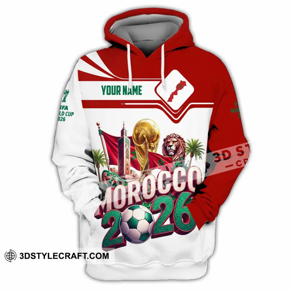 Unisex Shirt - Custom Morocco World Cup 2026 Shirt - Hoodie / S - T-shirt