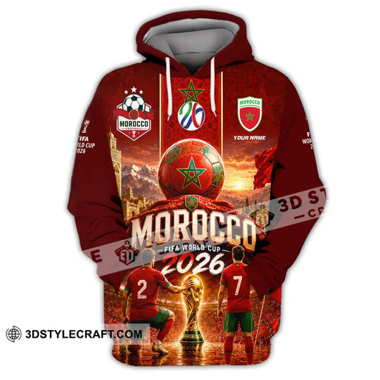 Unisex Shirt - Custom Morocco World Cup 2026 Shirt style option 2