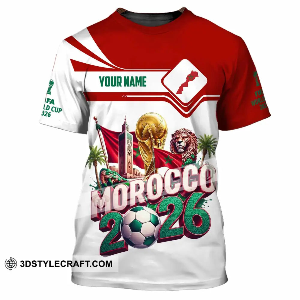 Unisex Shirt - Custom Morocco World Cup 2026 Shirt - T-Shirt / S - T-shirt