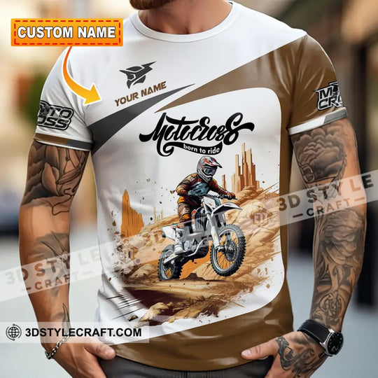 Unisex Shirt - Custom Motocross Born To Ride Shirt style option 1