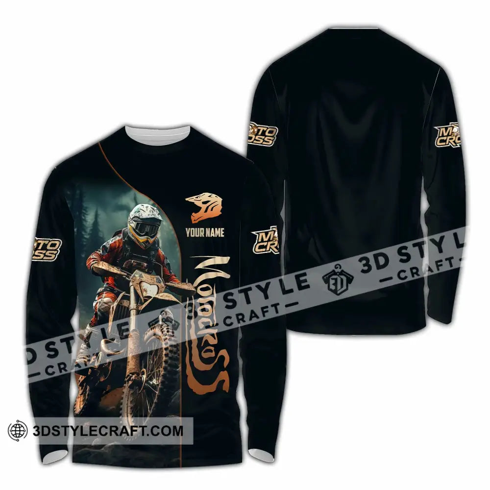 Unisex Shirt - Custom Motocross Shirt Long Sleeve Shirt / S T-shirt