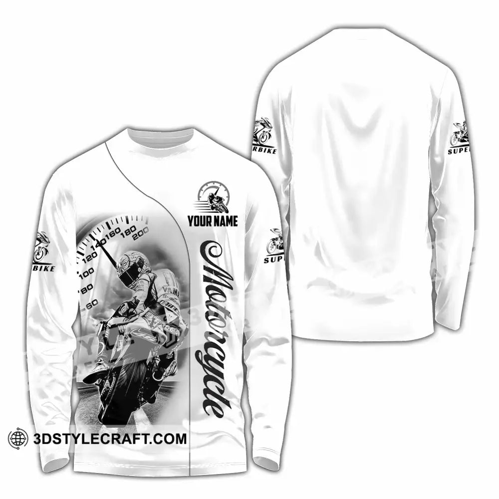 Unisex Shirt - Custom Motorcycle 3D Shirt Long Sleeve Shirt / S T-shirt