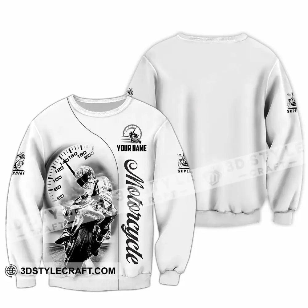 Unisex Shirt - Custom Motorcycle 3D Shirt Long Sleeve / S T-shirt