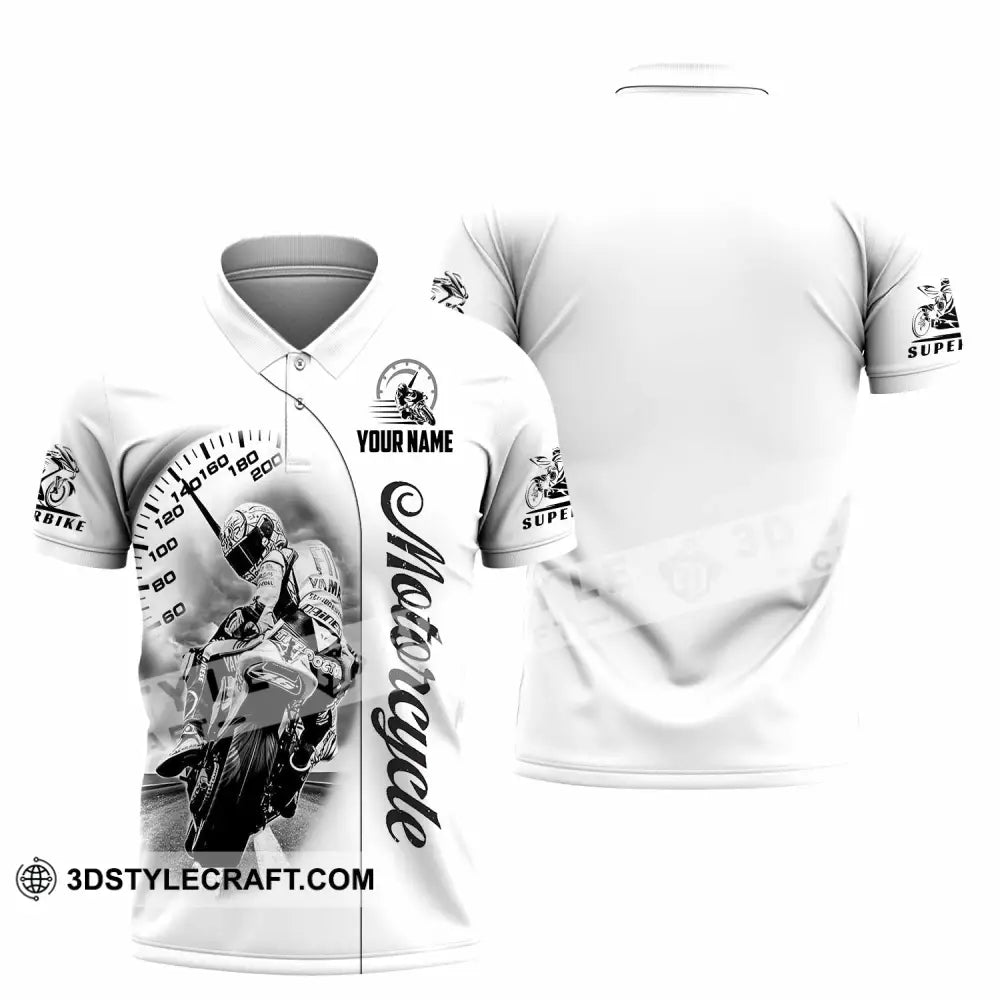 Unisex Shirt - Custom Motorcycle 3D Shirt Polo Shirt / S T-shirt