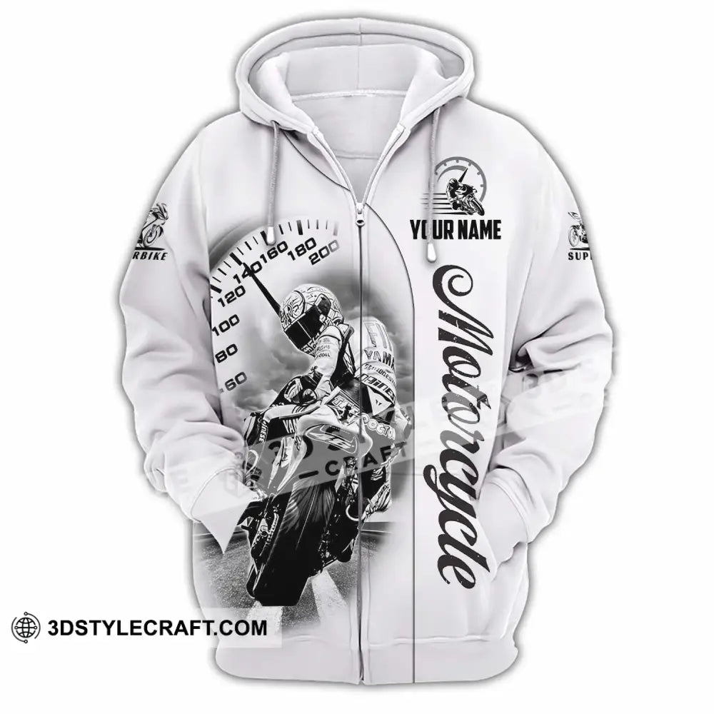 Unisex Shirt - Custom Motorcycle 3D Shirt Zipper Hoodie / S T-shirt
