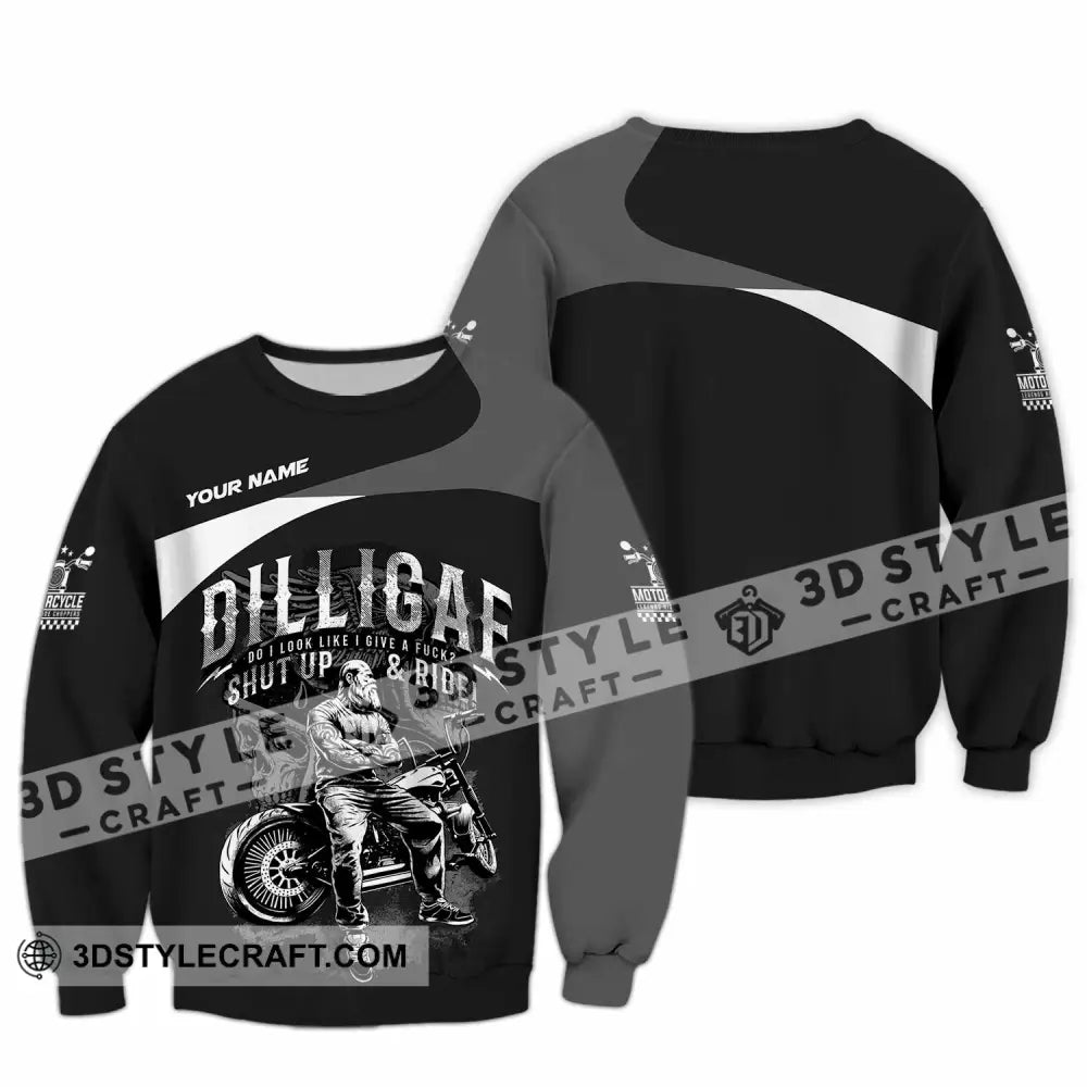 Unisex Shirt - Custom Motorcycle Do I Look Like I Do A Fxck Shut Up & Ride Shirt - Long Sleeve / S - T-shirt