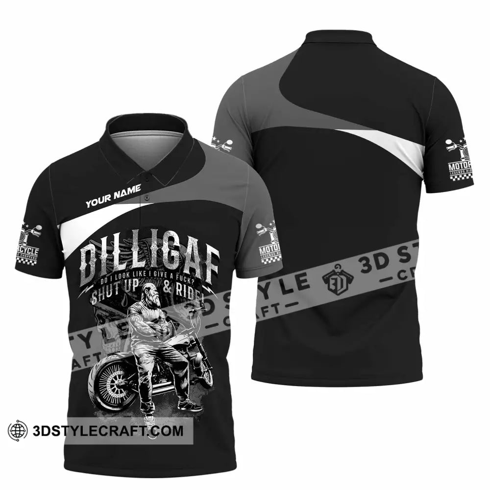 Unisex Shirt - Custom Motorcycle Do I Look Like I Do A Fxck Shut Up & Ride Shirt - Polo Shirt / S - T-shirt
