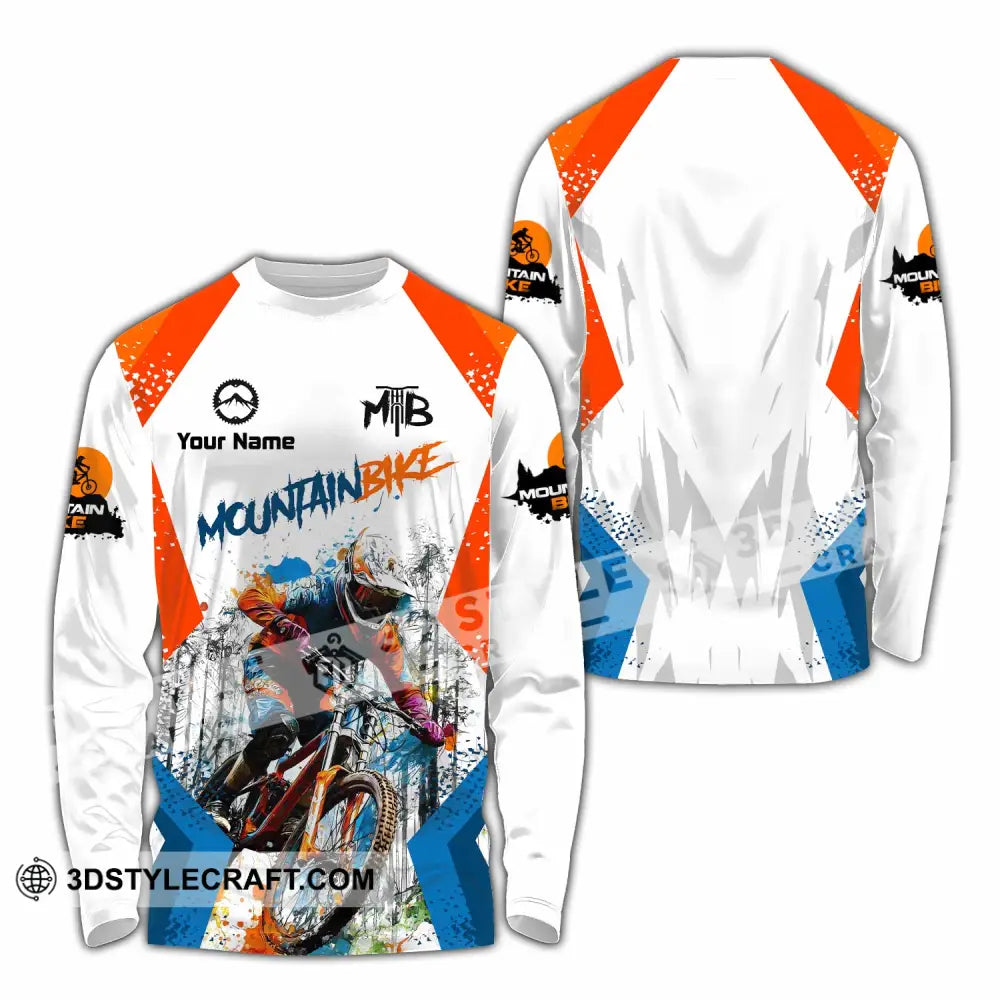 Unisex Shirt - Custom Mountain Bike Shirt - Long Sleeve Shirt / S - T-shirt
