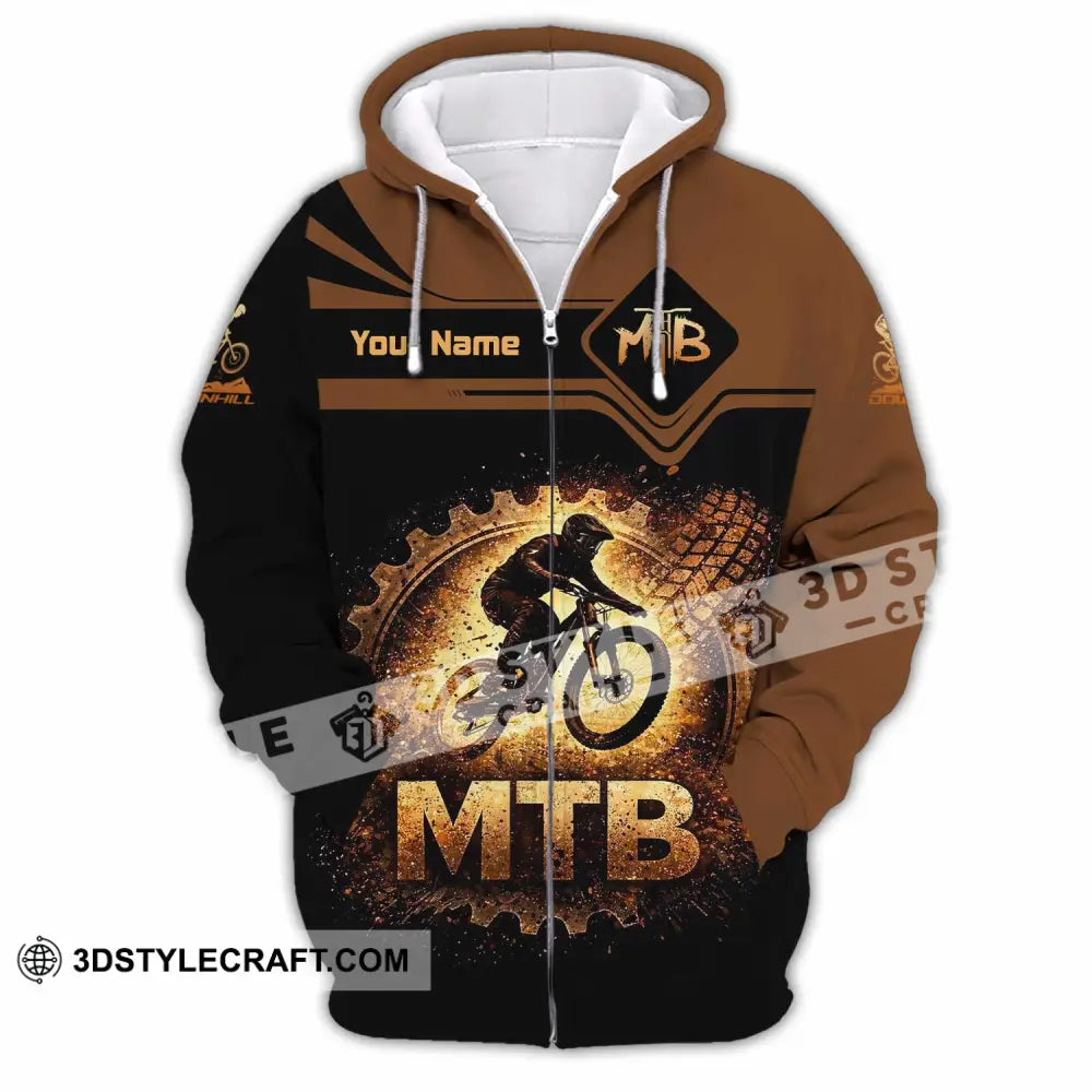 Unisex Shirt - Custom Mountain Bike Shirt - Zipper Hoodie / S - T-shirt