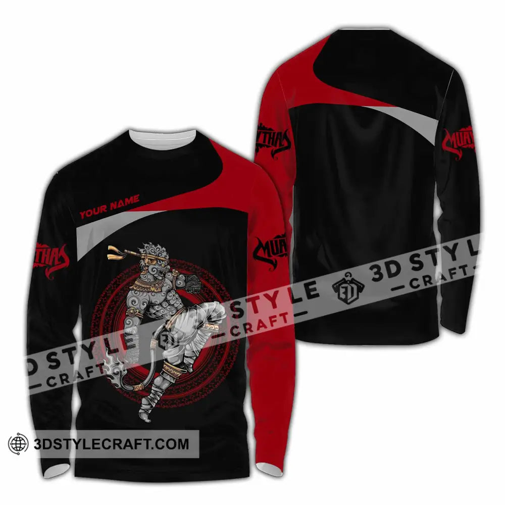 Unisex Shirt - Custom Muay Thai 3D Shirt Long Sleeve Shirt / S T-shirt