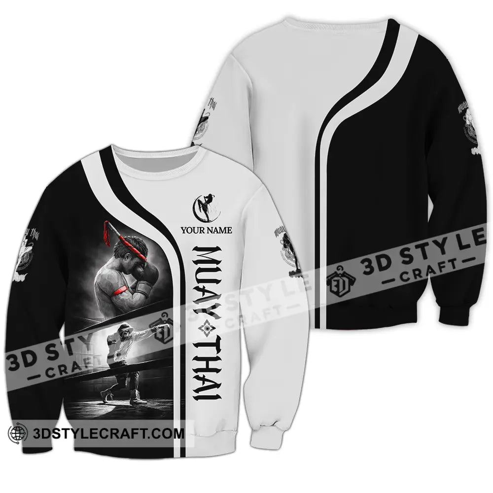 Unisex Shirt - Custom Muay Thai 3D Shirt Long Sleeve / S T-shirt
