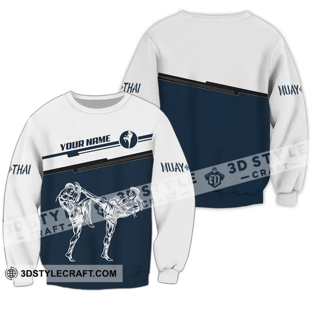 Unisex Shirt - Custom Muay Thai 3D Shirt Long Sleeve / S T-shirt