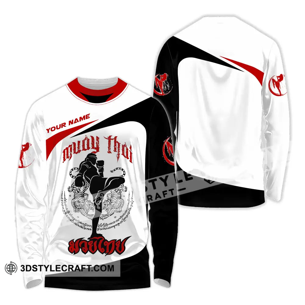 Unisex Shirt - Custom Muay Thai 3D Shirt Long Sleeve Shirt / S T-shirt