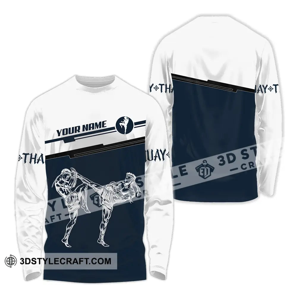 Unisex Shirt - Custom Muay Thai 3D Shirt Long Sleeve Shirt / S T-shirt