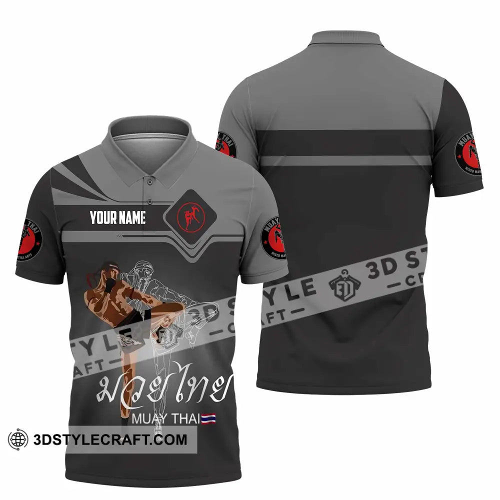 Unisex Shirt - Custom Muay Thai 3D Shirt - Polo Shirt / S - T-shirt