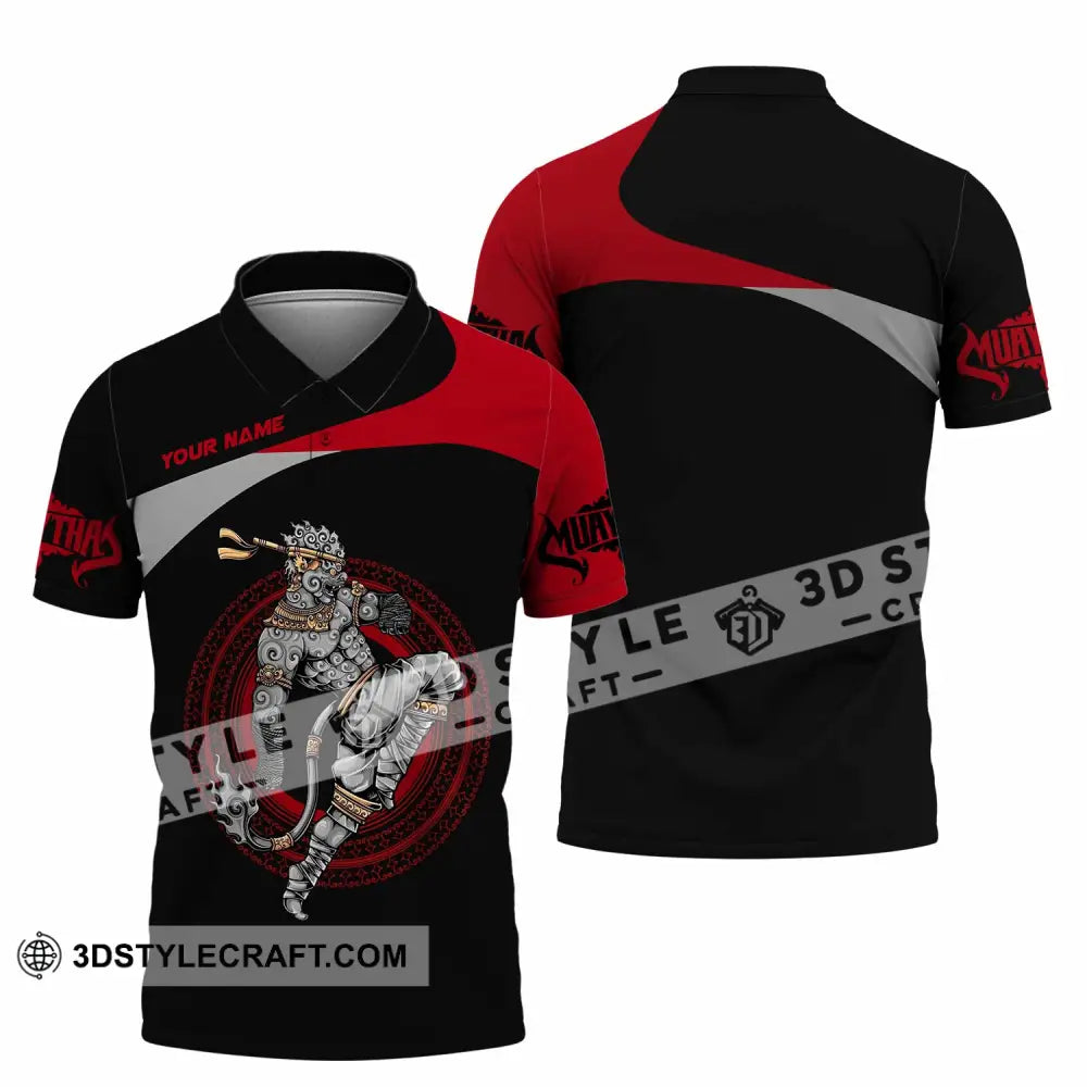 Unisex Shirt - Custom Muay Thai 3D Shirt Polo Shirt / S T-shirt