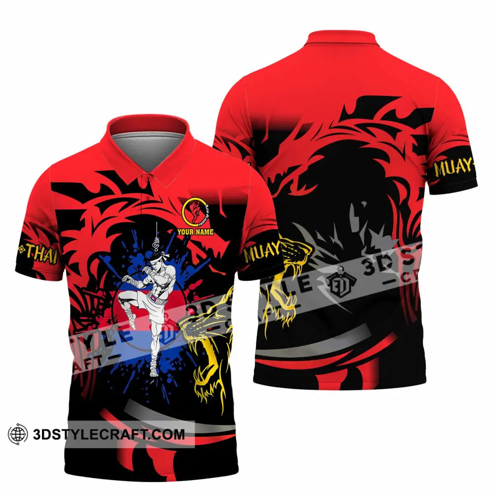 Unisex Shirt - Custom Muay Thai 3D Shirt Polo Shirt / S T-shirt