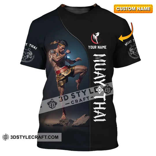 Unisex Shirt - Custom Muay Thai 3D Shirt style option 1