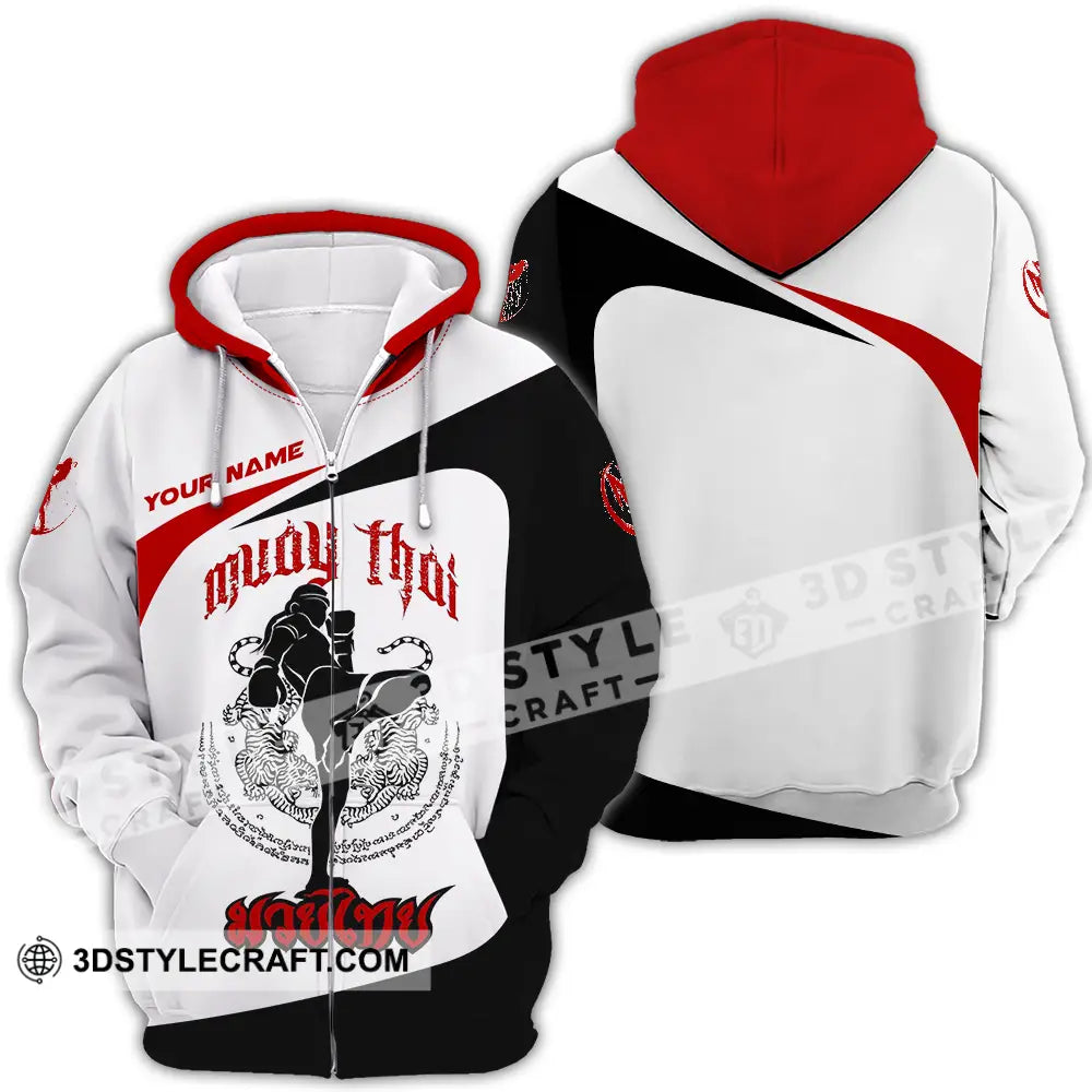 Unisex Shirt - Custom Muay Thai 3D Shirt Zipper Hoodie / S T-shirt