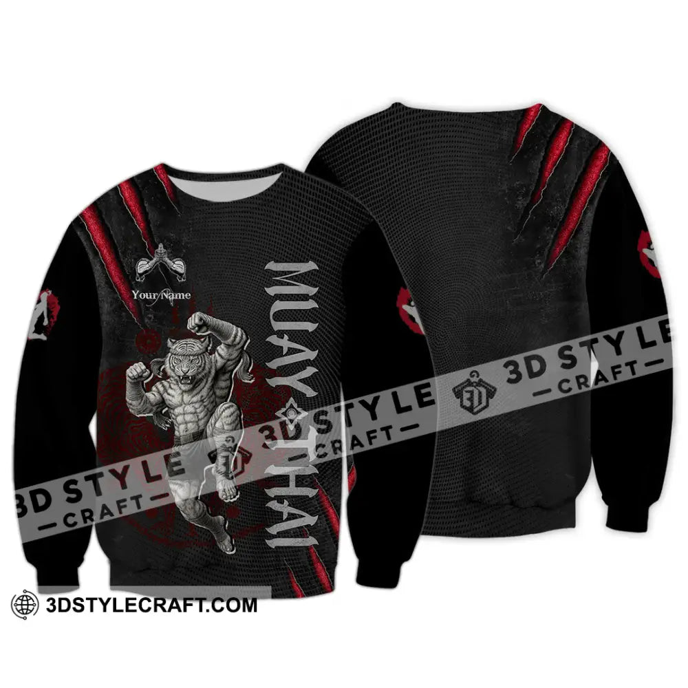 Unisex Shirt - Custom Muay Thai Shirt Long Sleeve / S T-shirt