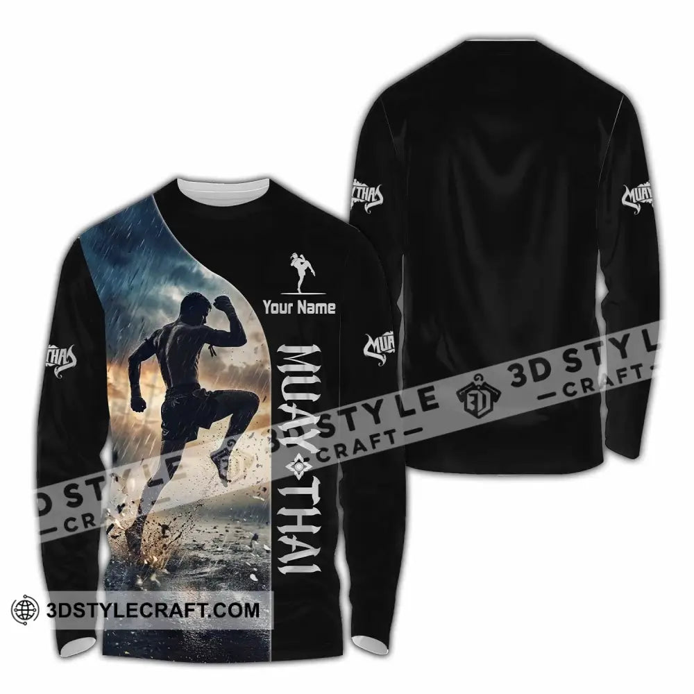 Unisex Shirt - Custom Muay Thai Shirt - Long Sleeve Shirt / S - T-shirt