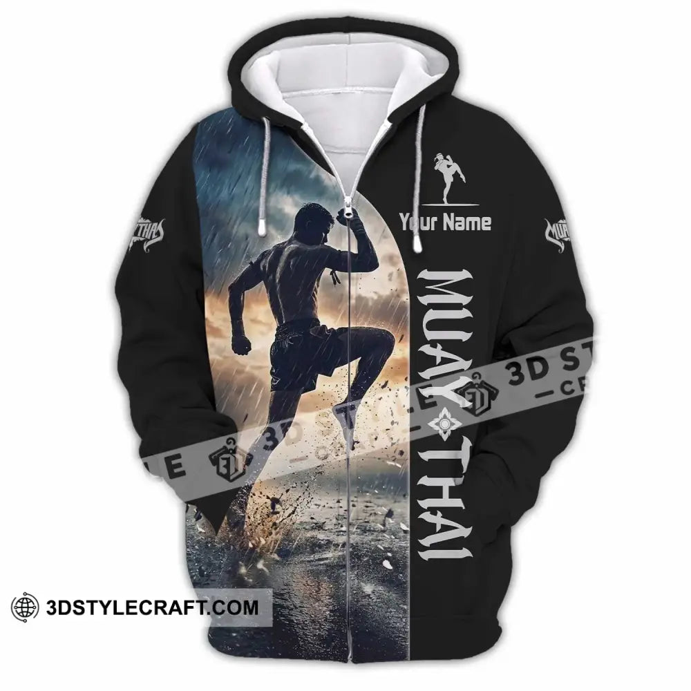 Unisex Shirt - Custom Muay Thai Shirt - Zipper Hoodie / S - T-shirt