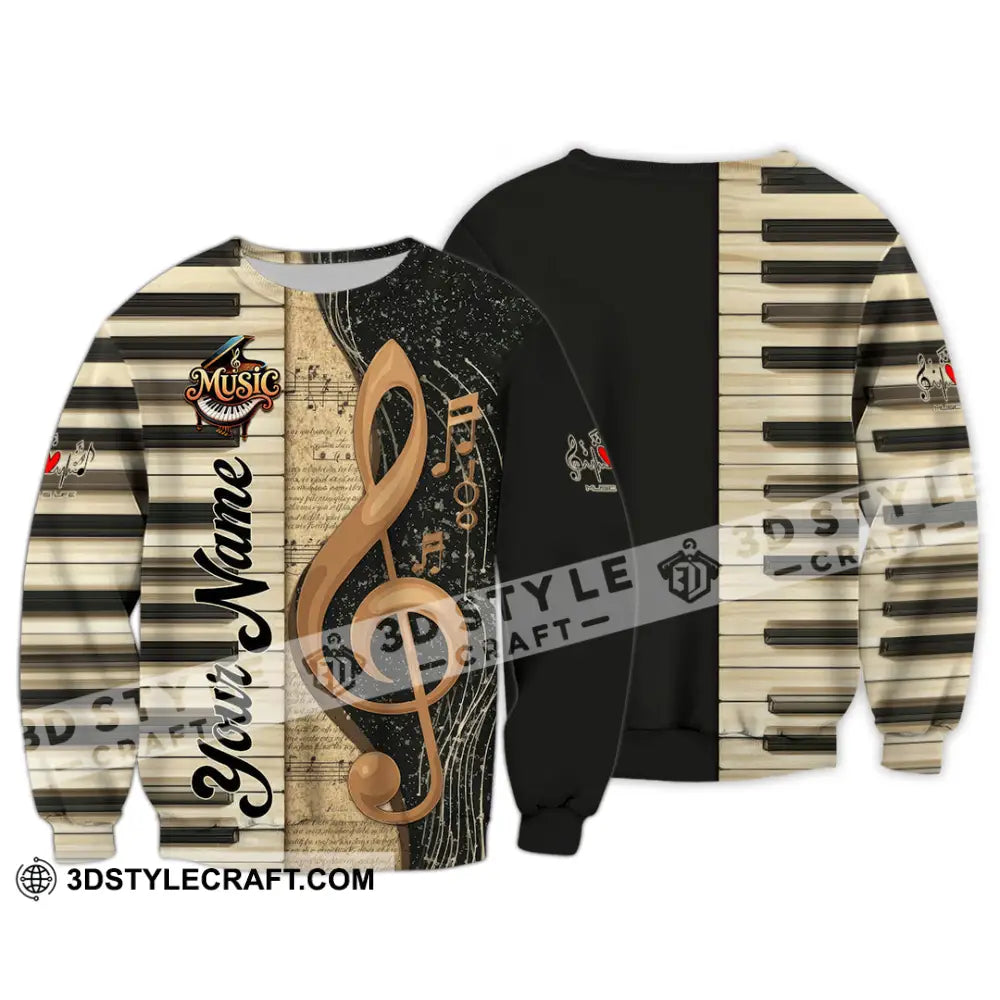 Unisex Shirt - Custom Music 3D Shirt Long Sleeve / S T-shirt