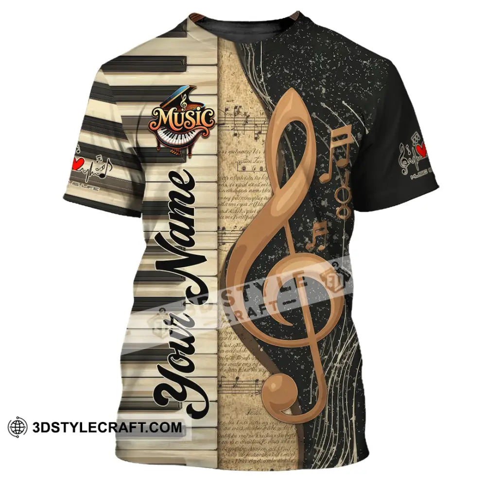 Unisex Shirt - Custom Music 3D Shirt T-Shirt / S T-shirt